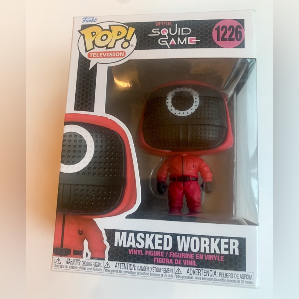 NWT Squid Game Funko Pop 1226 Masked Worker